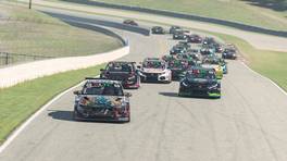 27.02.2023, Racing Line Touring Car Championship, Round 4, Canadian Tire Motorsports Park, Start action, iRacing