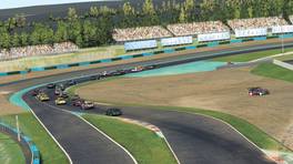 20.03.2023, Racing Line Touring Car Championship, Round 7, Circuit de Nevers Magny-Cours, Start action, iRacing