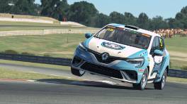 17.04.2023, The Racing Line Clio Cup, Media Day, Oulton Park Fosters, Alejandro Caride, Lurchas Galicia, iRacing