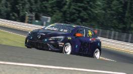 17.04.2023, The Racing Line Clio Cup, Media Day, Oulton Park Fosters, Ciaran Dempsey, Meatball Motorsport, iRacing