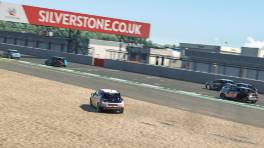 08.05.2023, The Racing Line Clio Cup, Round 3, Silverstone National, Race action, iRacing