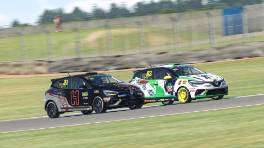22.05.2023, The Racing Line Clio Cup, Round 5, Donington National, Fabian Siegmann, Team Heusinkveld, Steven Burns, Send it or Bend it, iRacing