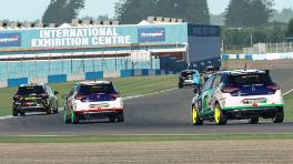 22.05.2023, The Racing Line Clio Cup, Round 5, Donington National, Eric Manintveld, Send it or Bend it, Jon Bayliffe, Win it or Bin it, iRacing