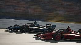 27.07.2024, VCO IndyCar Challenge Powered by Open-Wheels, Round 3, Iowa Speedway, #48, Elias Seppanen, #9, Elliott Vayron, Coanda Esports