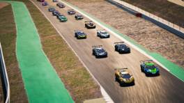 VCOxLFM INFINITY, 20.-21. September 2024, Race 17, McLaren 650s GT3, Barcelona, Start action, Assetto Corsa Competizione