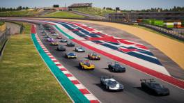 VCOxLFM INFINITY, 20.-21. September 2024, Race 18, X-Bow GT2, COTA, Start action, Assetto Corsa Competizione