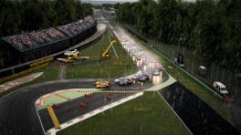 VCOxLFM INFINITY, 20.-21. September 2024, Race 15, Porsche 911 G3 Cup (992), Monza, Start action, Assetto Corsa Competizione