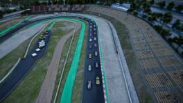 VCOxLFM INFINITY, 20.-21. September 2024, Race 9, Ferrari 488 Challenge, Barcelona, Start action, Assetto Corsa Competizione