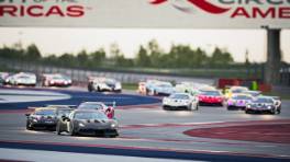 VCOxLFM INFINITY, 20.-21. September 2024, Race 14, Ferrari 488 Challenge, COTA, Start action, #49, G Ligue Esports, Assetto Corsa Competizione