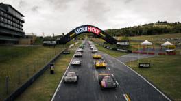 VCOxLFM INFINITY, 20.-21. September 2024, Race 20, Porsche 911 G3 Cup (992), Bathurst, Start action, Assetto Corsa Competizione