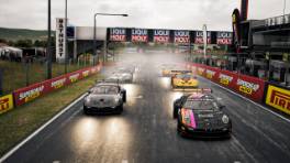 VCOxLFM INFINITY, 20.-21. September 2024, Race 20, Porsche 911 G3 Cup (992), Bathurst, Start action, Assetto Corsa Competizione