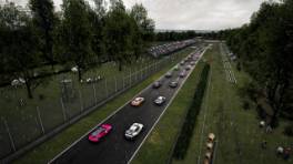 VCOxLFM INFINITY, 20.-21. September 2024, Race 15, Porsche 911 G3 Cup (992), Monza, Start action, Assetto Corsa Competizione