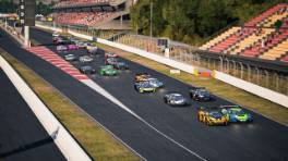 VCOxLFM INFINITY, 20.-21. September 2024, Race 17, McLaren 650s GT3, Barcelona, Start action, Assetto Corsa Competizione