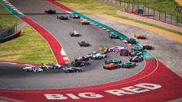 VCOxLFM INFINITY, 20.-21. September 2024, Race 18, X-Bow GT2, COTA, Start action, Assetto Corsa Competizione