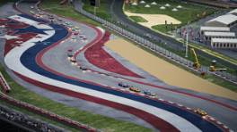 VCOxLFM INFINITY, 20.-21. September 2024, Race 14, Ferrari 488 Challenge, COTA, Start action, Assetto Corsa Competizione