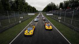 VCOxLFM INFINITY, 20.-21. September 2024, Race 15, Porsche 911 G3 Cup (992), Monza, Start action, Assetto Corsa Competizione