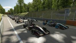 VCO INFINITY, 20.-21. April 2024, Race 15, Super Formula Lights, Autodromo Nazionale Monza, Start action, iRacing