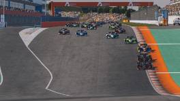 VCO INFINITY, 20.-21. April 2024, Race 11, Dallara IR18 INDYCAR, Algarve International Circuit, Start action, iRacing