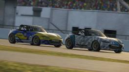 VCO INFINITY, 20.-21. April 2024, Race 24, Global Mazda MX-5 Cup, Daytona International Speedway, #89, BS+COMPETITION, #77, Williams Esports Academy, iRacing